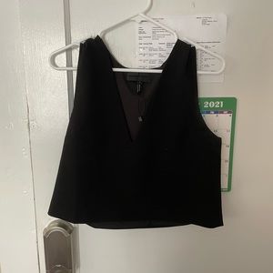 Blaque label black crop top